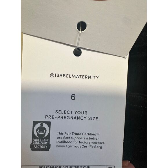 Ingrid & Isabel Maternity Under Belly Black Skinny Jeans Size 6 New - Picture 9 of 9